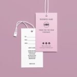 custom business card hang tags