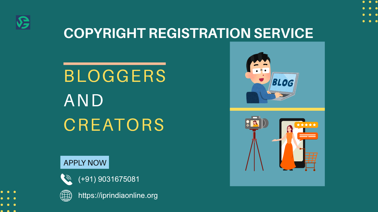 Protect digital content using a copyright registration service for bloggers and creators.