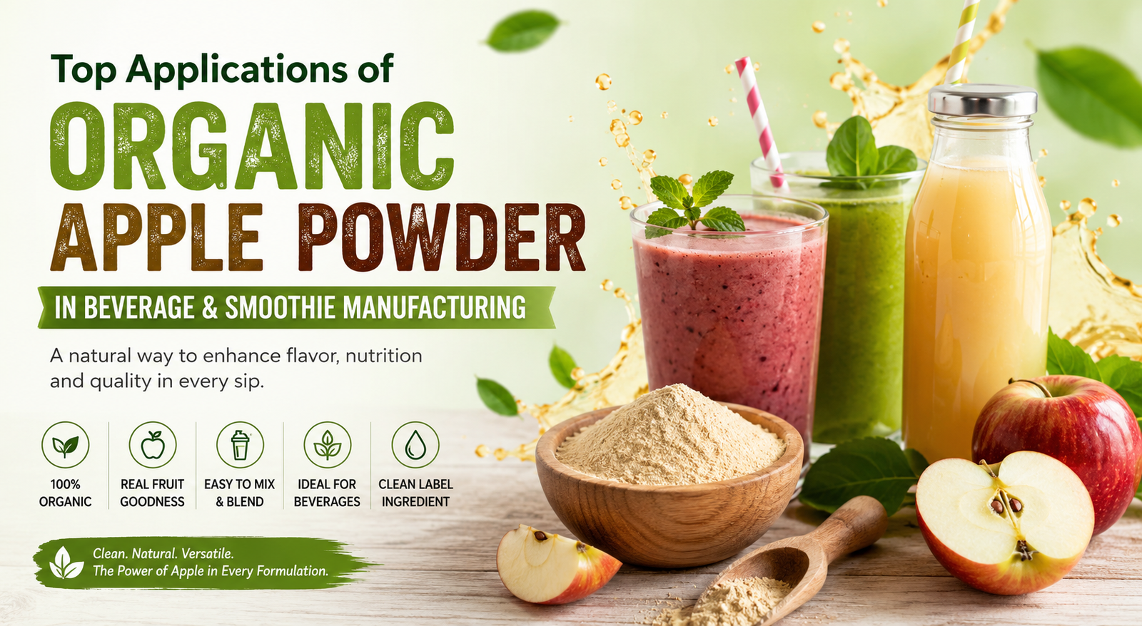 Organic Apple Powder.